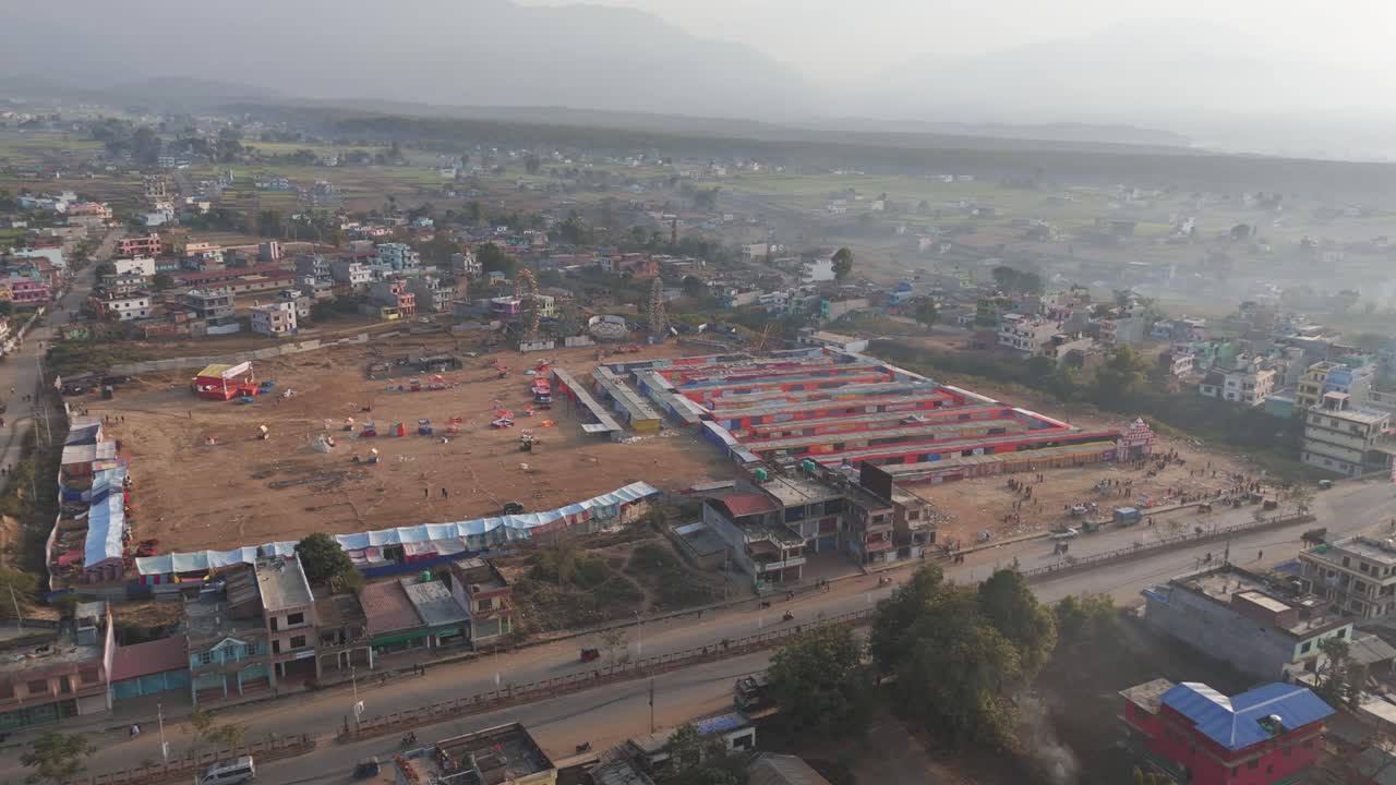 vista aérea de tulsipur dang en el nepal
