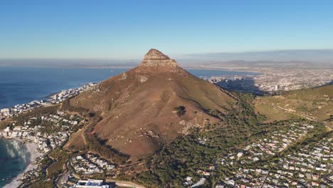 Antena-De-Montaña-Lions-Head,-Ciudad-Del-Cabo,-Sudáfrica