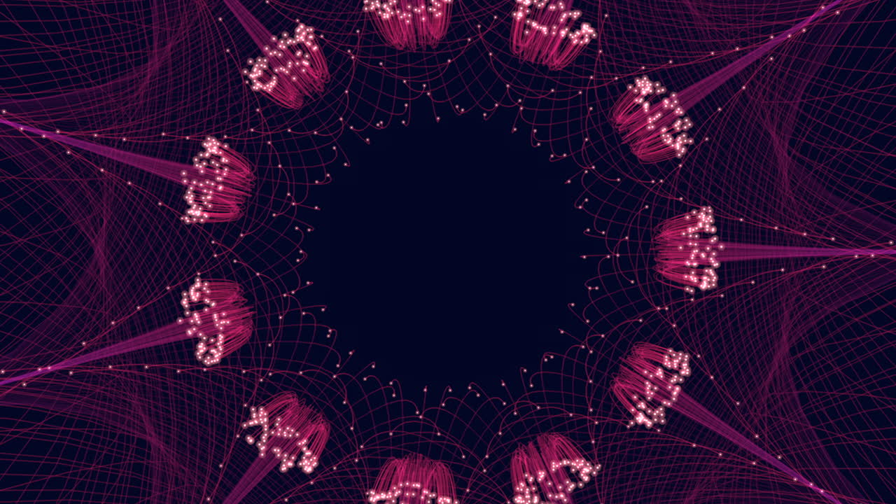 intrincado patrón geométrico circular interconectado de círculos superpuestos