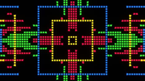 animación en bucle de vj del mosaico de píxeles ver20