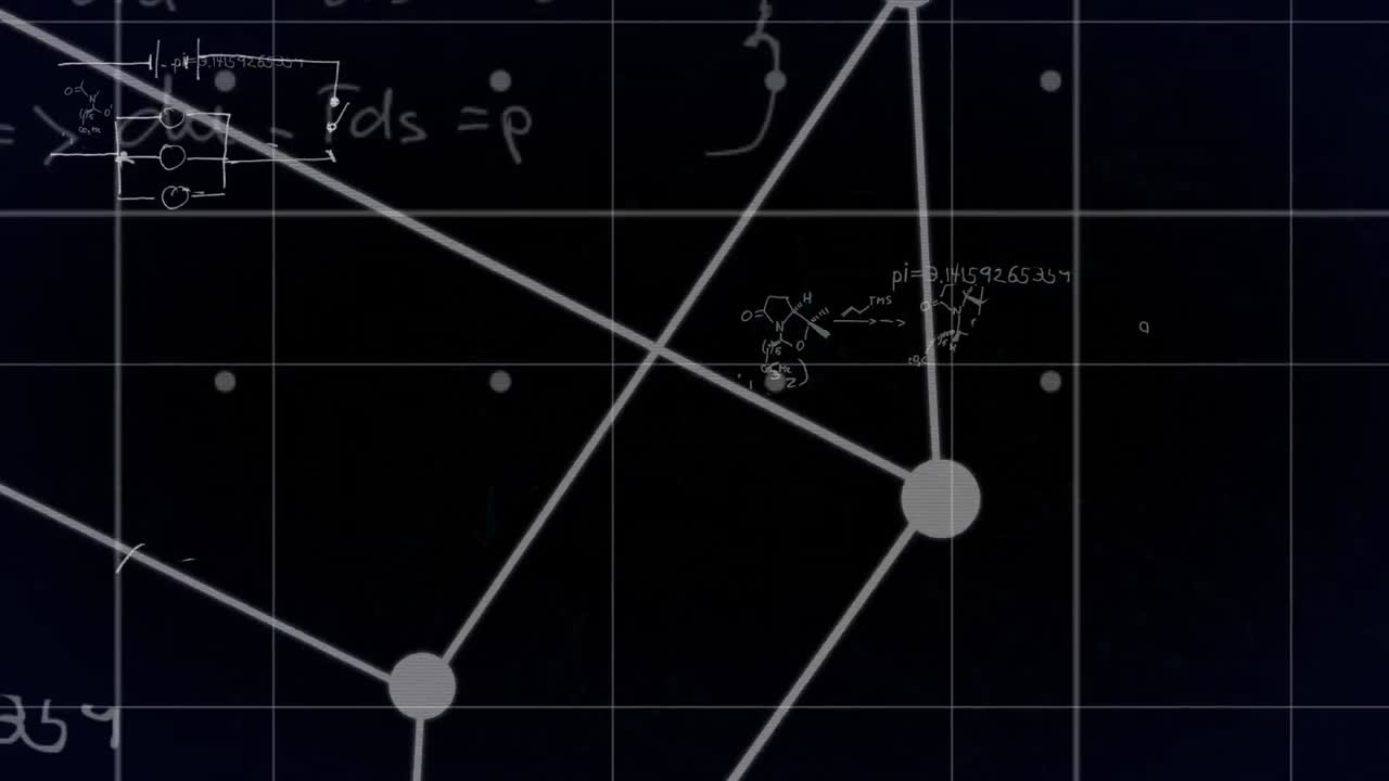 전 세계에 있는 아이콘과 연결된 네트워크의 애니메이션