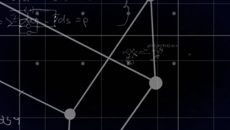 animación de la red de conexiones con iconos en todo el mundo