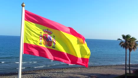 Nationalflagge-Von-Spanien,-Bandera-National-España