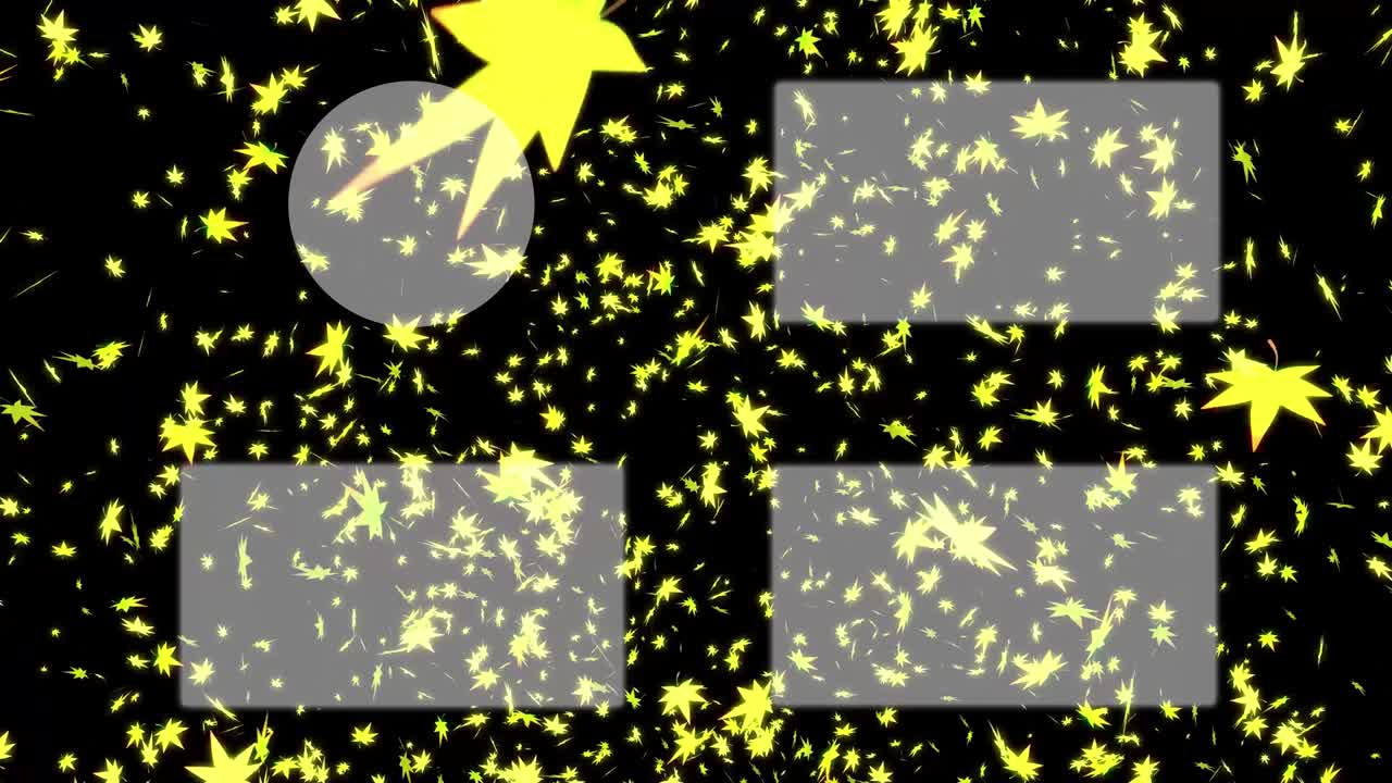 가을 잎 입자 유튜브 엔드 카드 엔딩 스크린 모션 그래픽