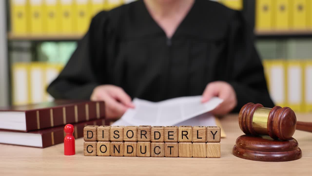 Disorderly Conduct Legal Concept