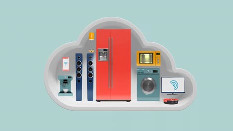 electrodomésticos en forma de nube para el internet de las cosas
