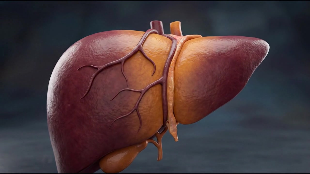 3D Medical Animation of Human Liver Anatomy