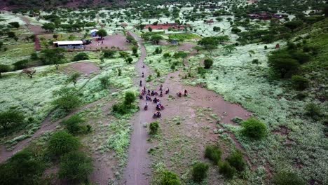 traveling in kenya around lake magadi on motorcycles