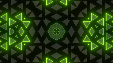 geometric neon triangle pattern