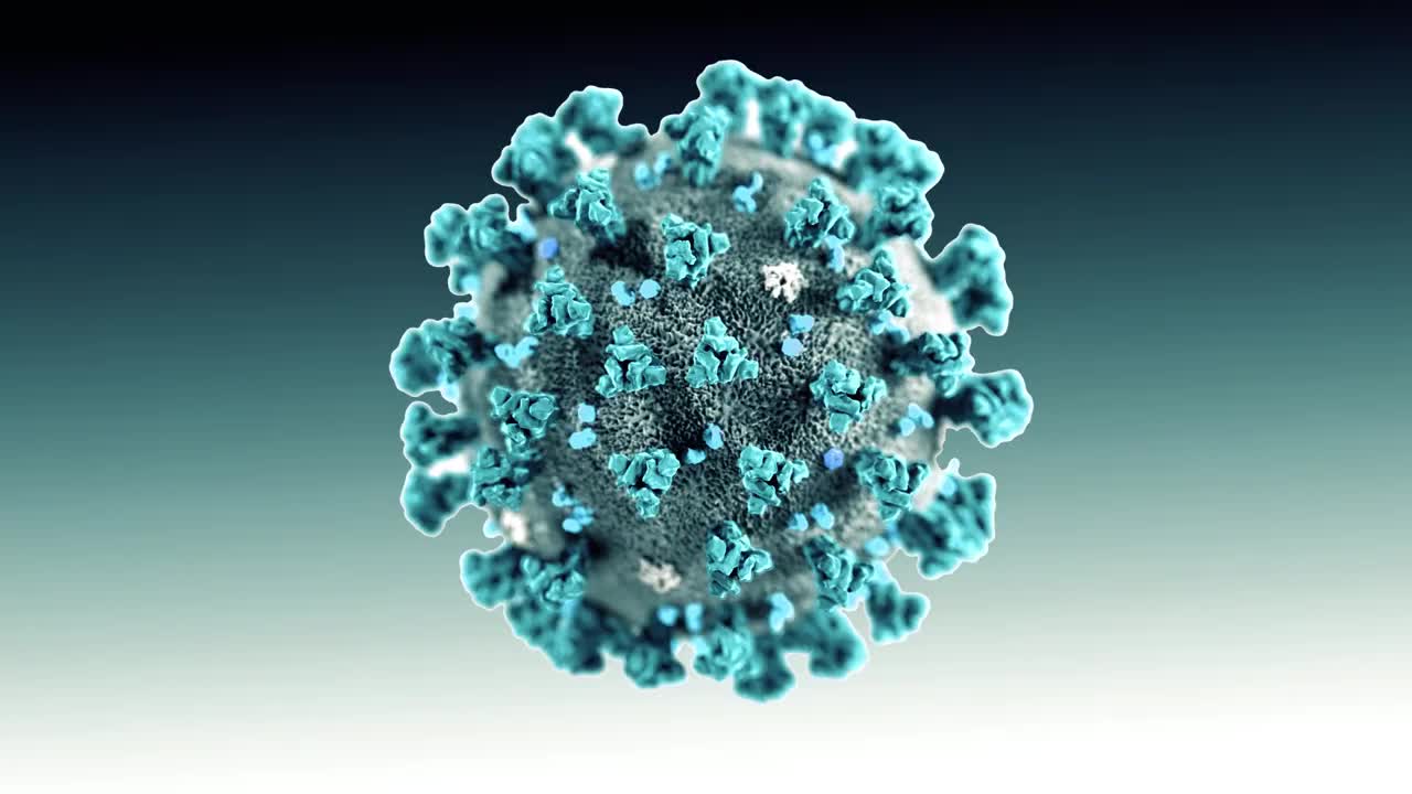 fondo de movimiento verde coronavirus