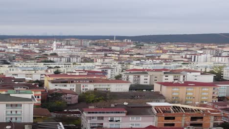 aerial view of a densely populated urban area