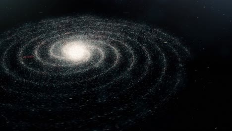 spiral galaxy in deep space