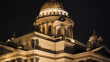 saint petersburg cathedral at night