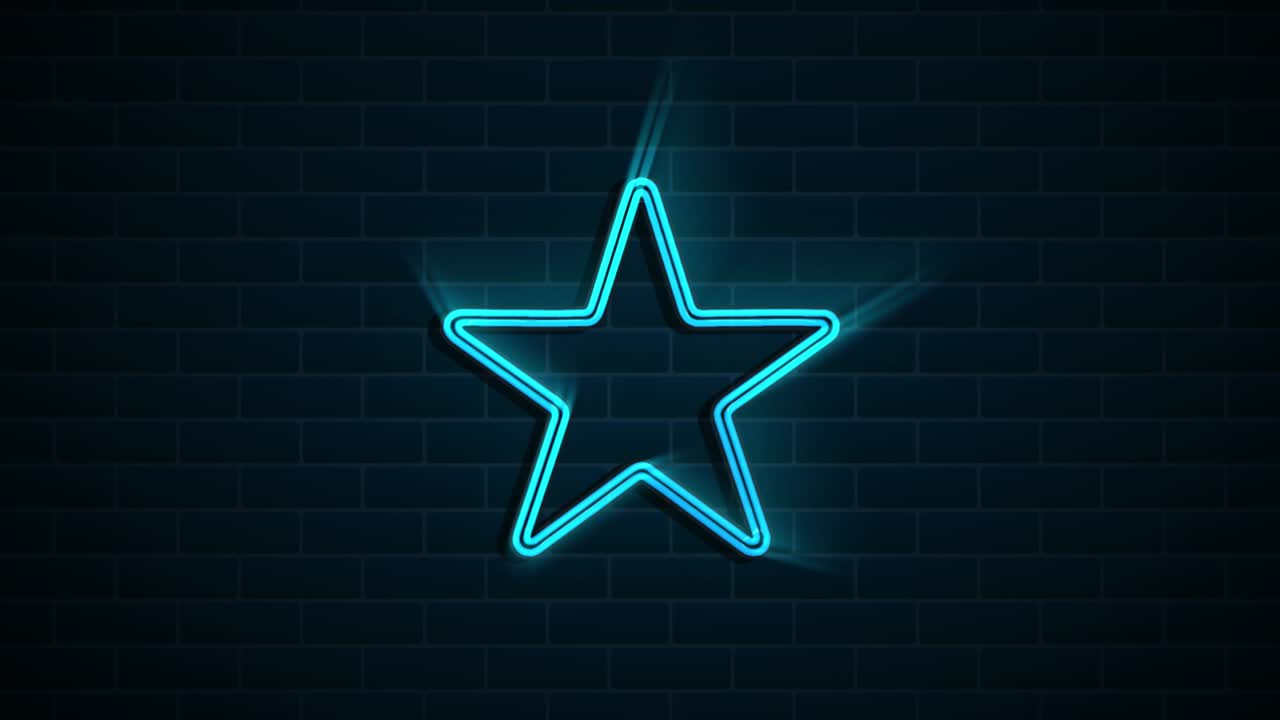 diseño de iconos de neón de redes sociales aislados en fondo oscuro. iconos web de esquema. gráficos en movimiento.