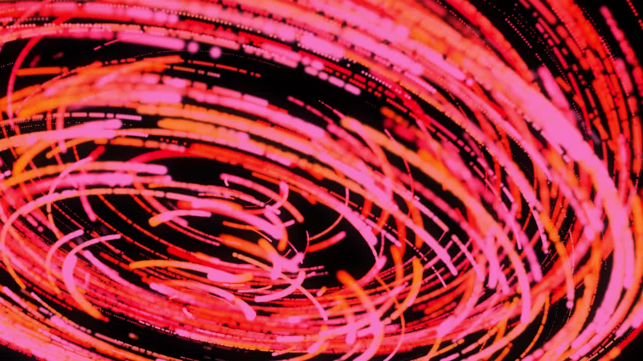 Abstract Glowing Spiral Pattern