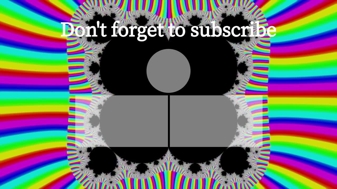 사이키델릭 플래시 엔드 카드 엔딩 스크린 모션 그래픽