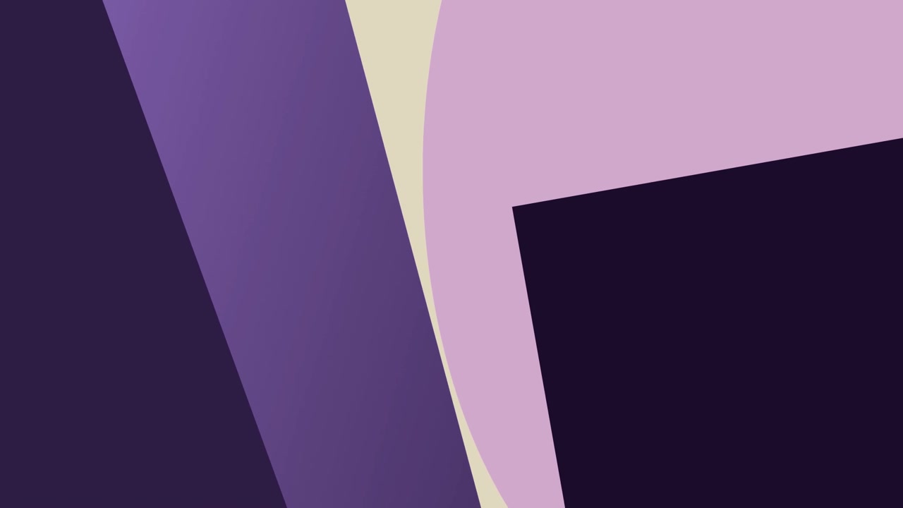 Abstract Motion Graphic with Geometric Shapes and Purple Tones