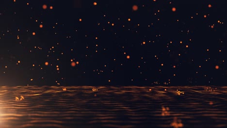 abstract glowing particles background