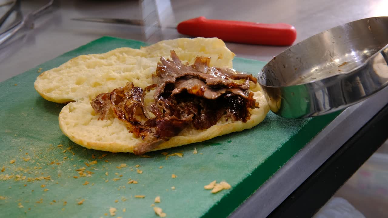 haciendo sándwiches de donante