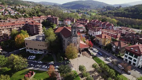 ardanza park with parish in galdakao