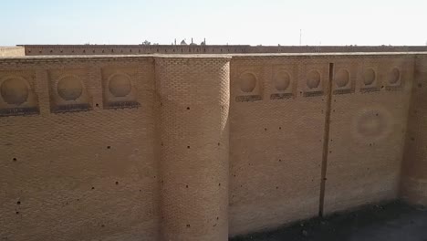 imágenes aéreas de la mezquita malwiya en samarra, irak.