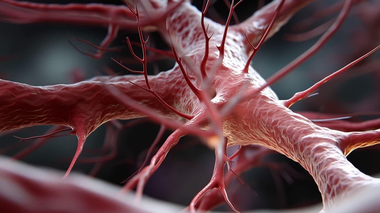 Vista intricata di cellule nervose: esplorazione ravvicinata di neuroni e della loro struttura complessa che evidenzia la bellezza delle reti biologiche e della connettività sinaptica