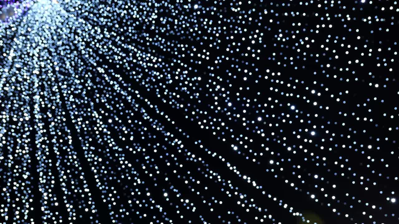 las luces de bokeh, las luces de navidad borrosas.