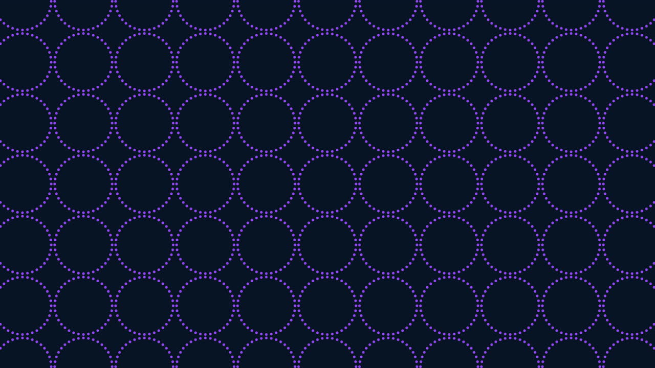 Connected circle pattern in black and green