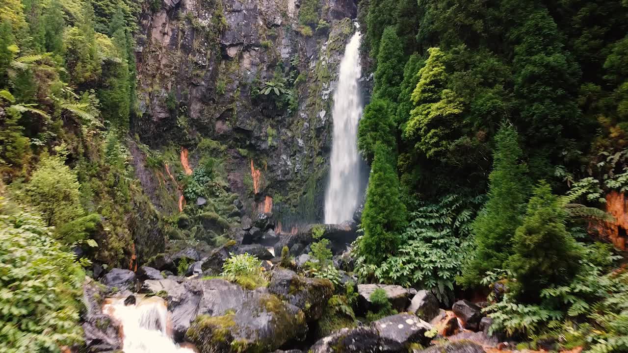 Waterfall in Sao Miguel, Azores