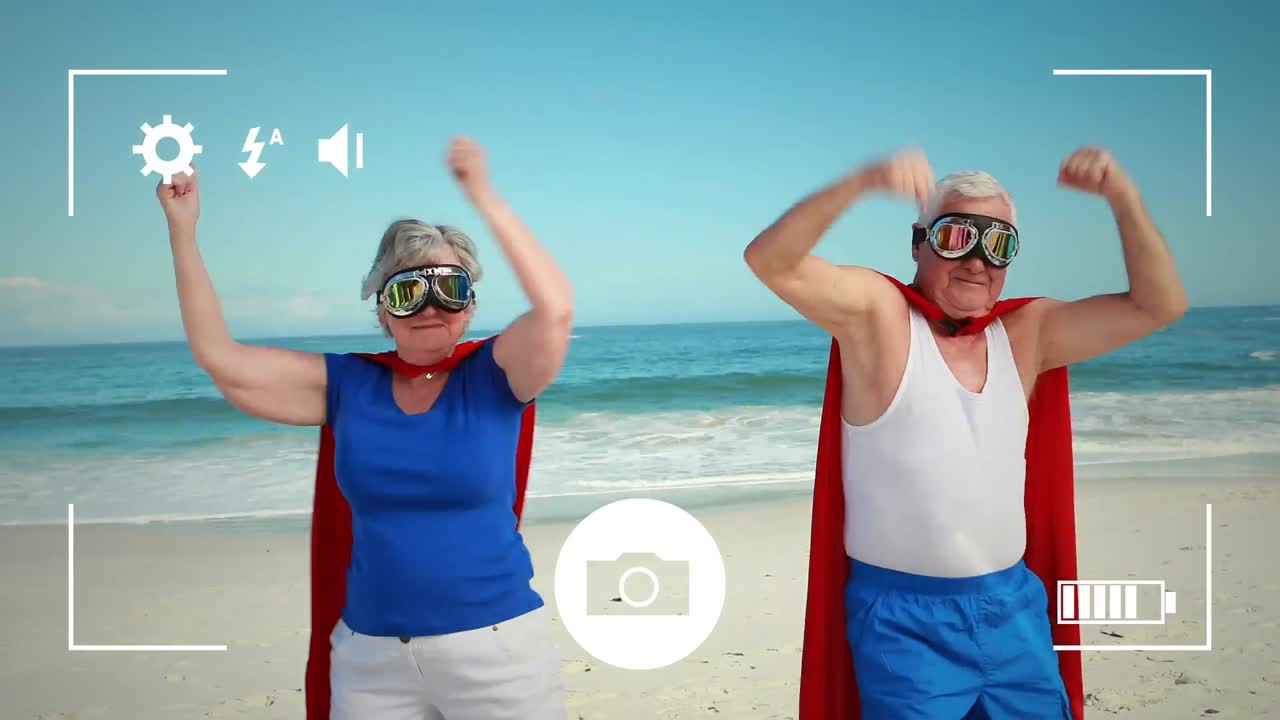 디지털 카메라 로 부부 의 사진 을 찍는 것