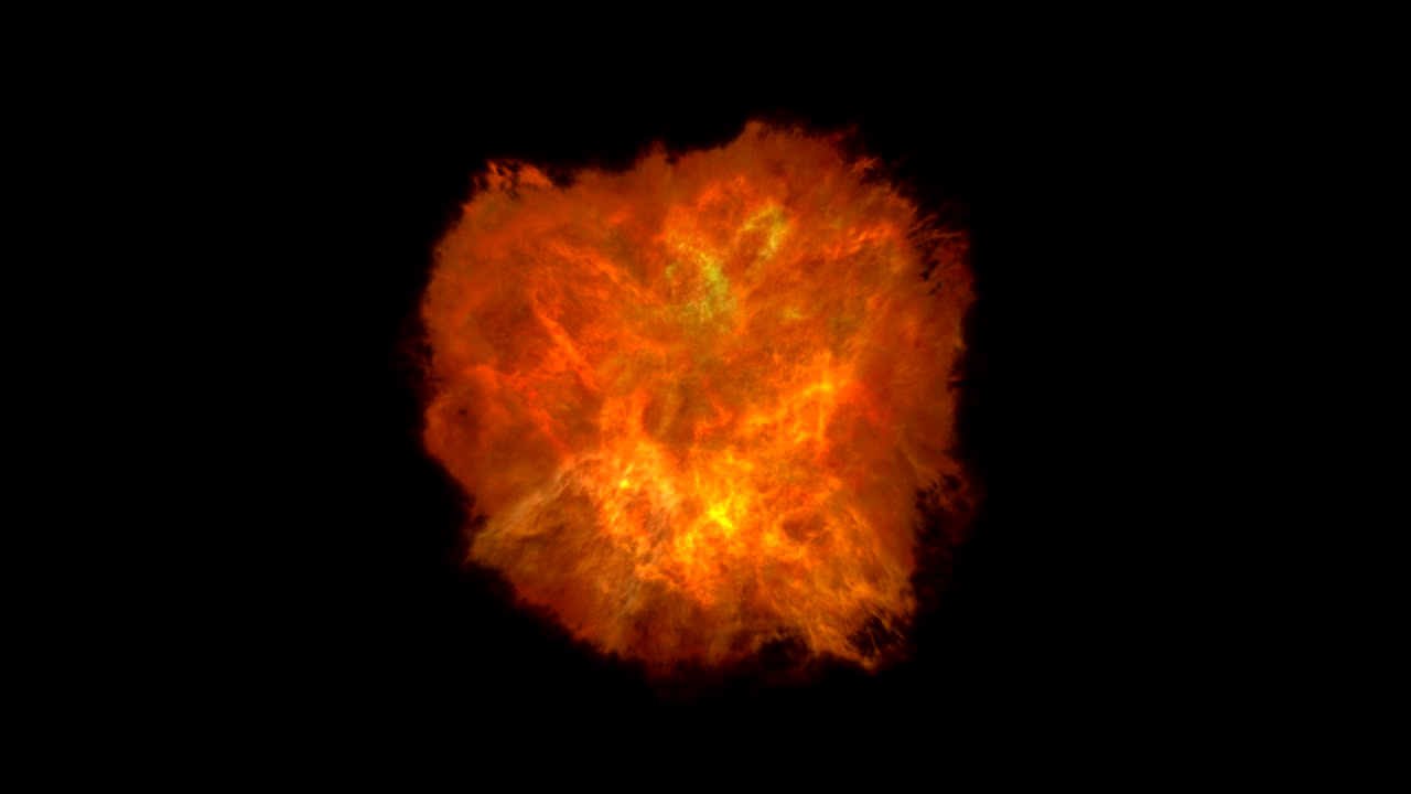 abstract fire ball 4k