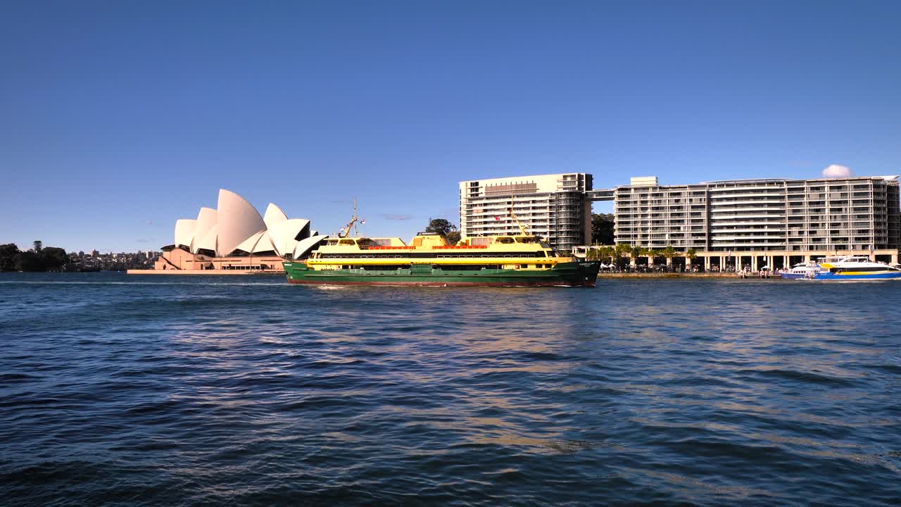Sydney Ferry in Front of Opera House