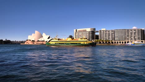 sydney ferry in front of opera house