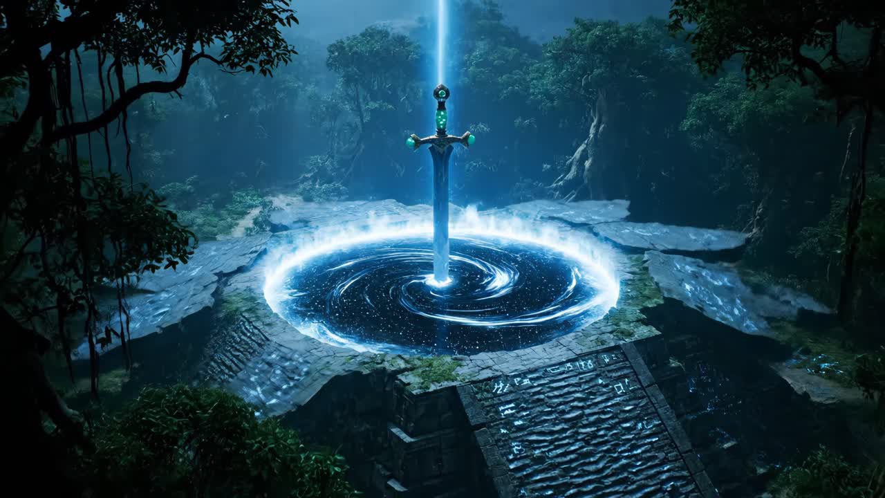 Magical Sword in Stone Portal