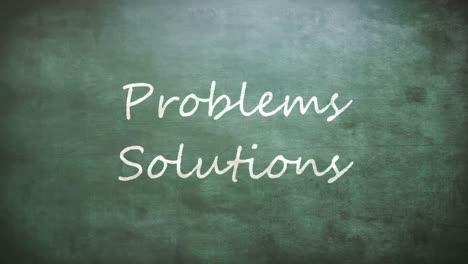Problems and Solutions words on board