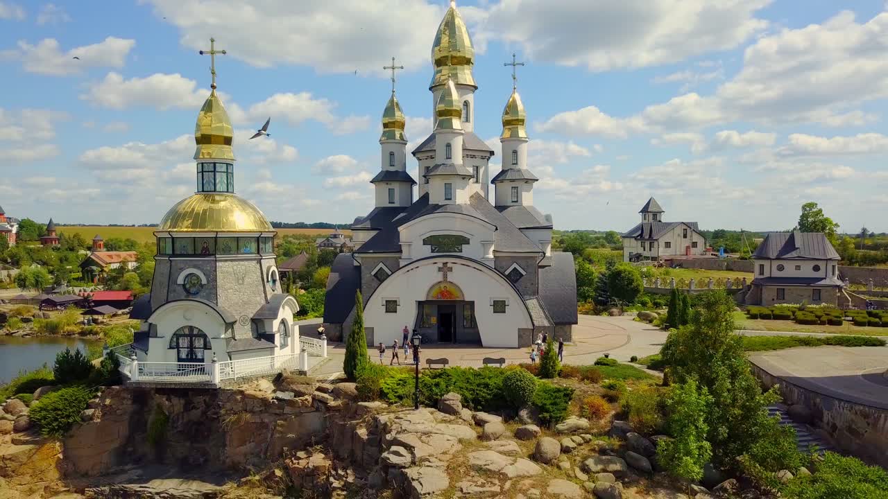 ландшафтный парк, церковь святого евгения, вид с воздуха 12