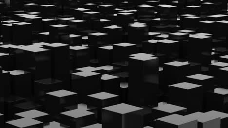 fondo cúbico en bucle abstracto metálico de 4k