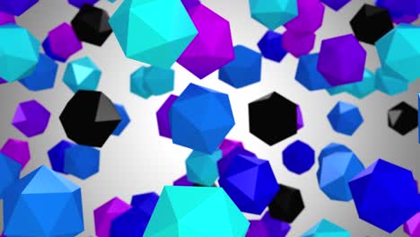 background of icosahedrons
