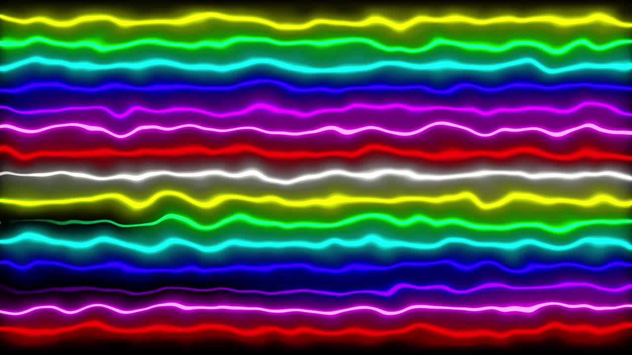 Neon line illumination animation motion graphics