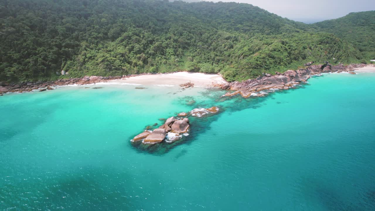 Big island Ilha Grande tropical beach Angra dos Reis, Rio de Janeiro, Brazil