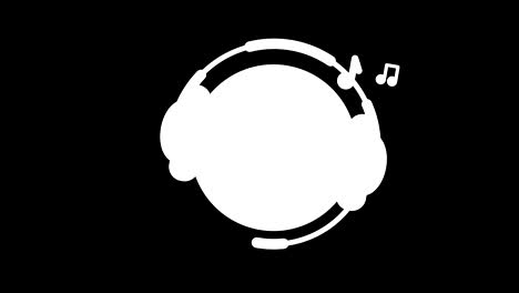 emoticon escucha música en los auriculares opción 1. emoticones animados. canal alfa