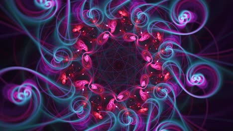 hypnotic cosmic star supernova seamless looping kaleidoscope mandala, abstract energy core tunnel trance music background ecstasy, vj music visual pulse beats