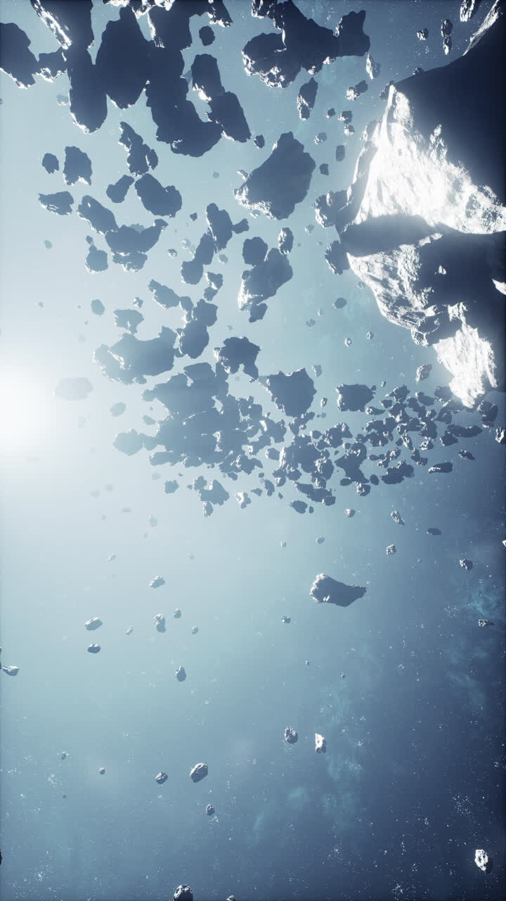 астероиды в космосе