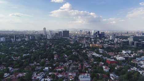 aerial view of mexico city skyline