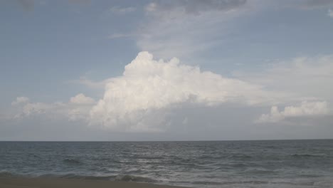 obx clouds and shore horizon