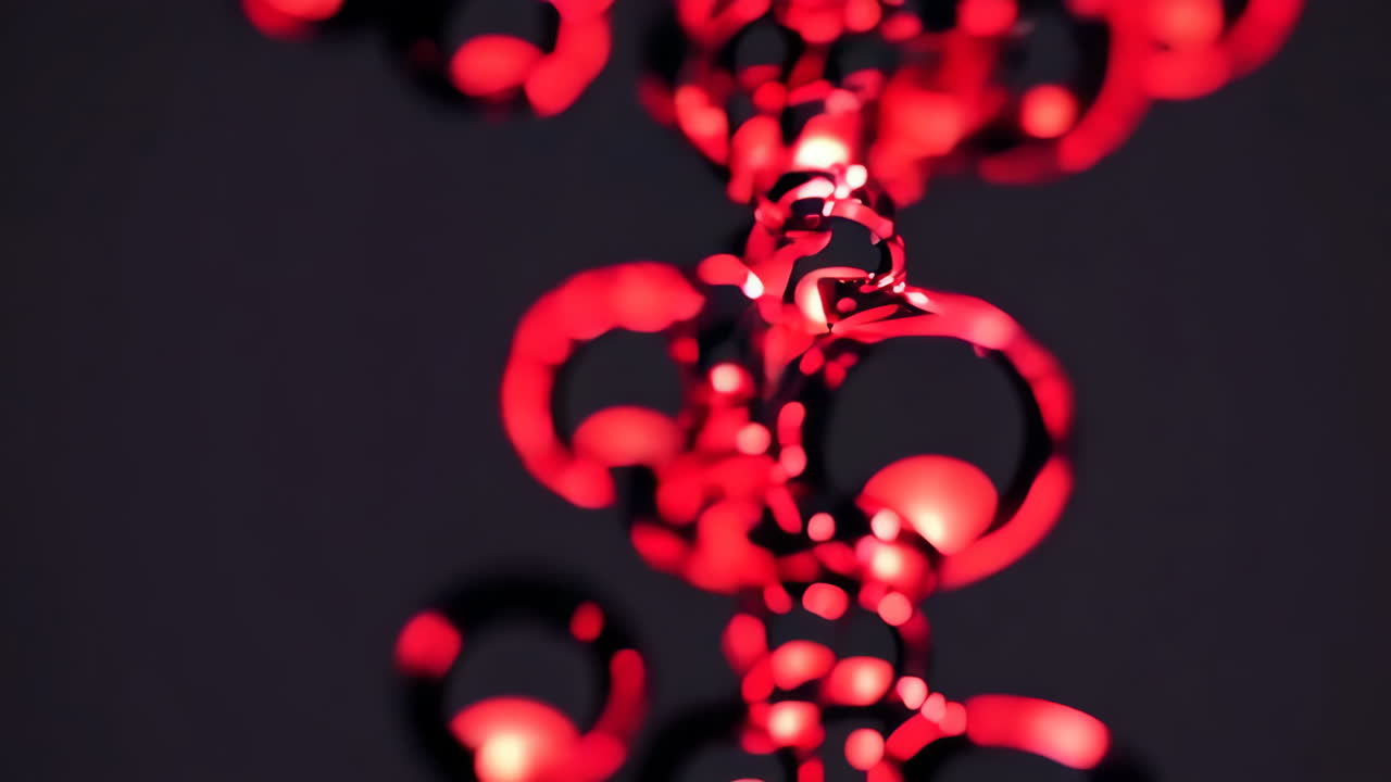 Close-up of Red String Lights