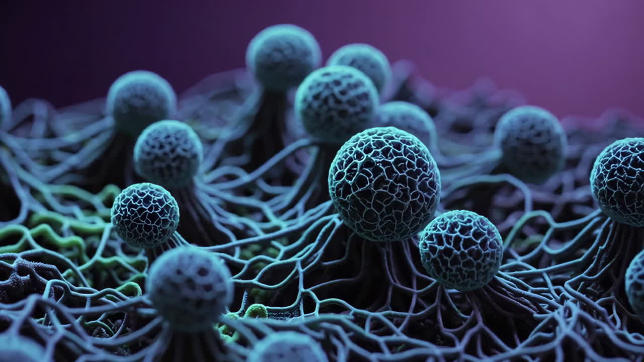 Detailed view of Fungal Structure