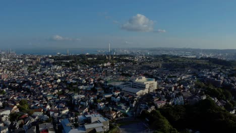 la vista aérea de yokohama
