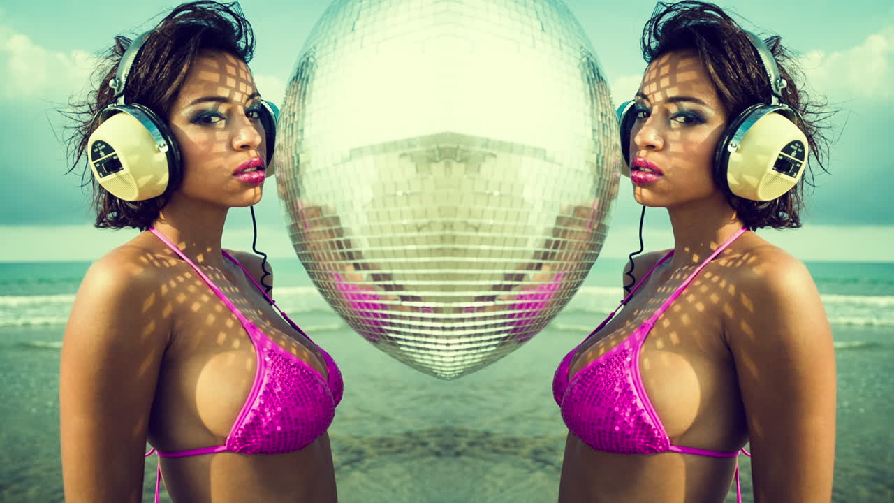 Woman Dancing on Beach 20