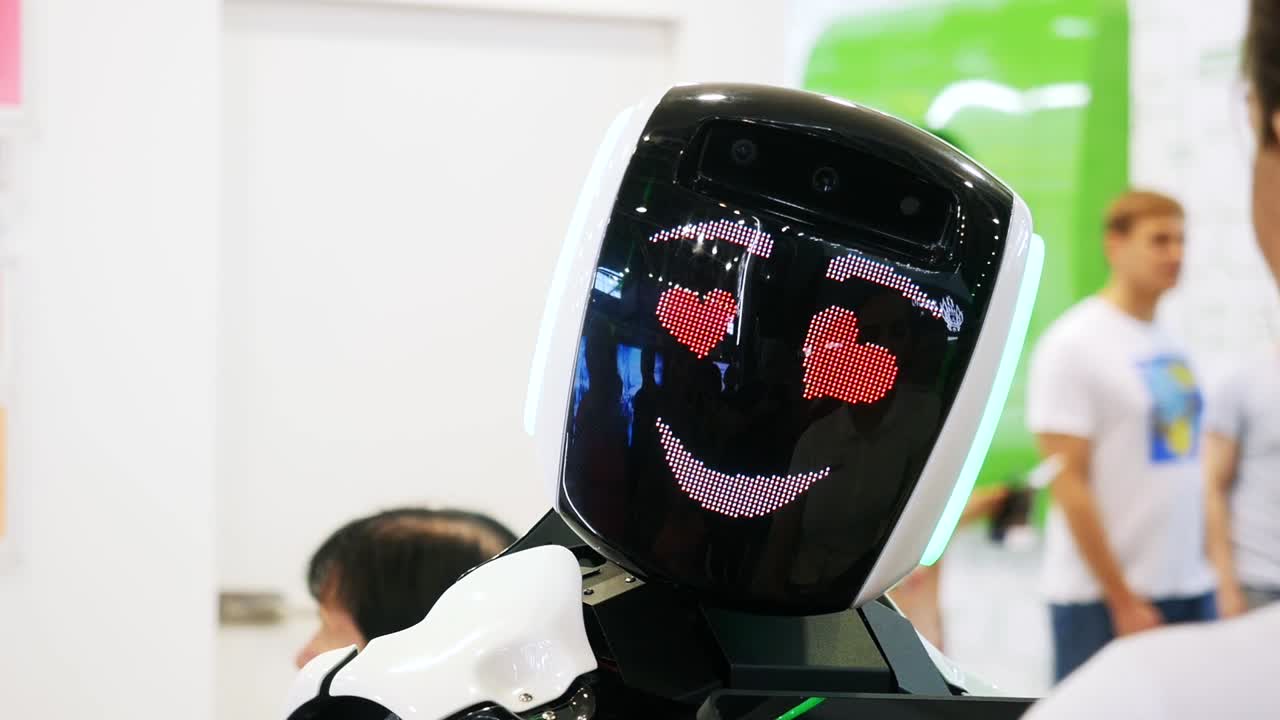 robot con una cara amistosa